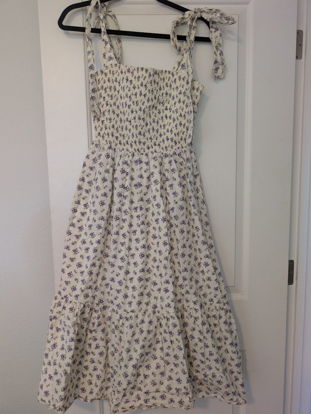 Floral Cottage Tie-Shoulder Dress